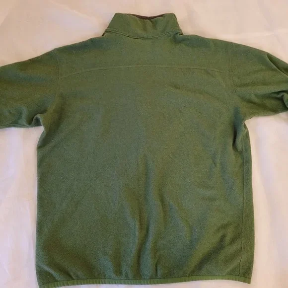 Columbia Men's Half Zip Sweater Top Omni-wick Pullover Long Sleeve Green L - Picture 8 of 12